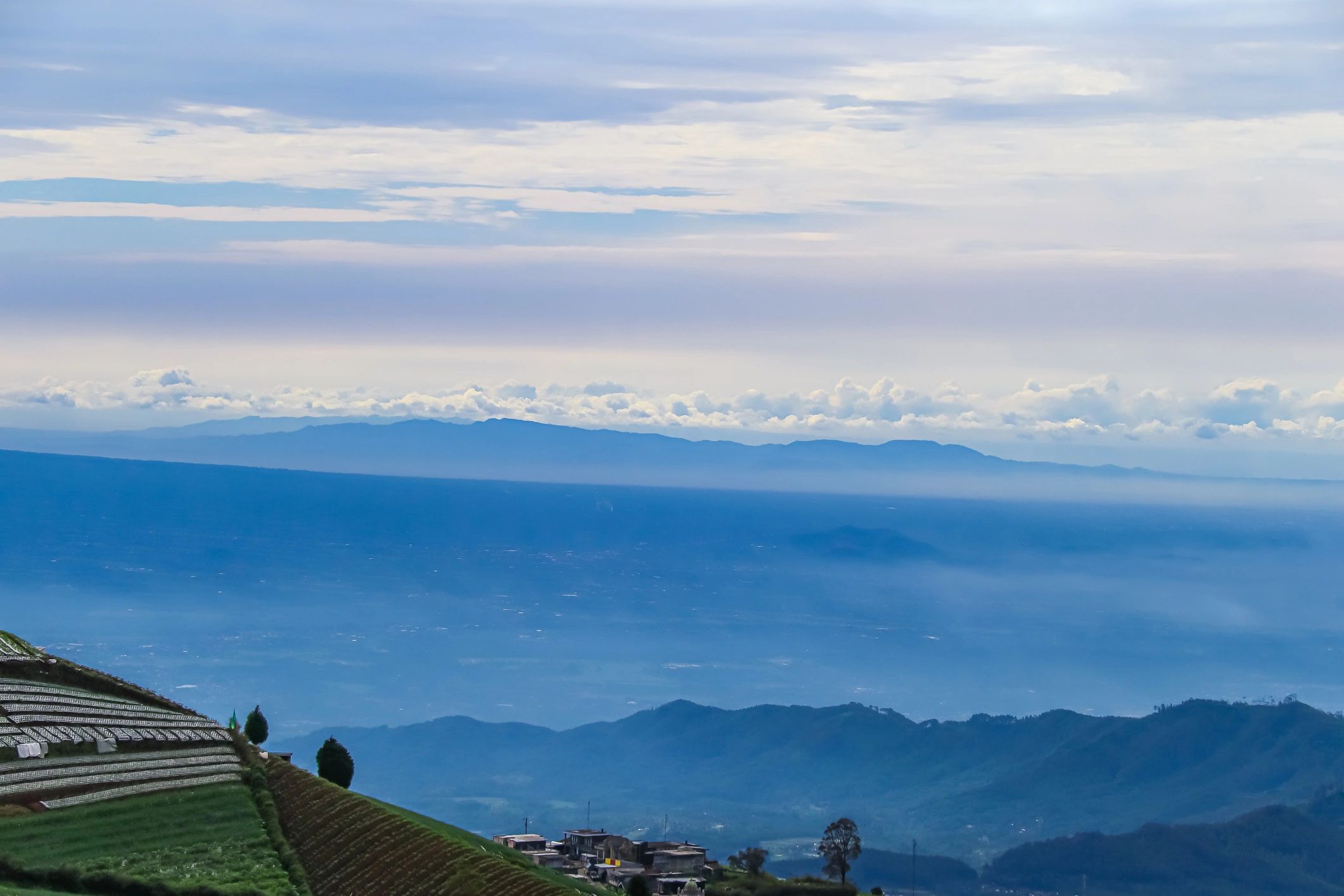 view from the top of the mountain
