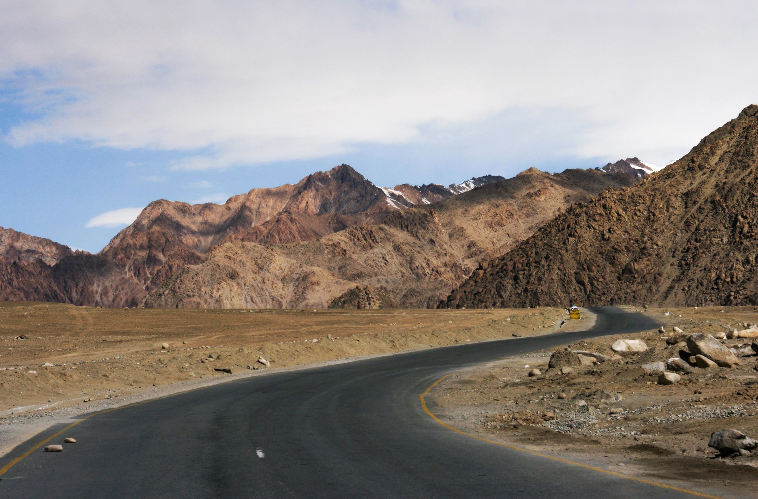road to himalaya mountain in Leh, Ladakh, India